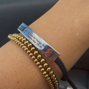 With God all things are possible bracelet Mat 19:26